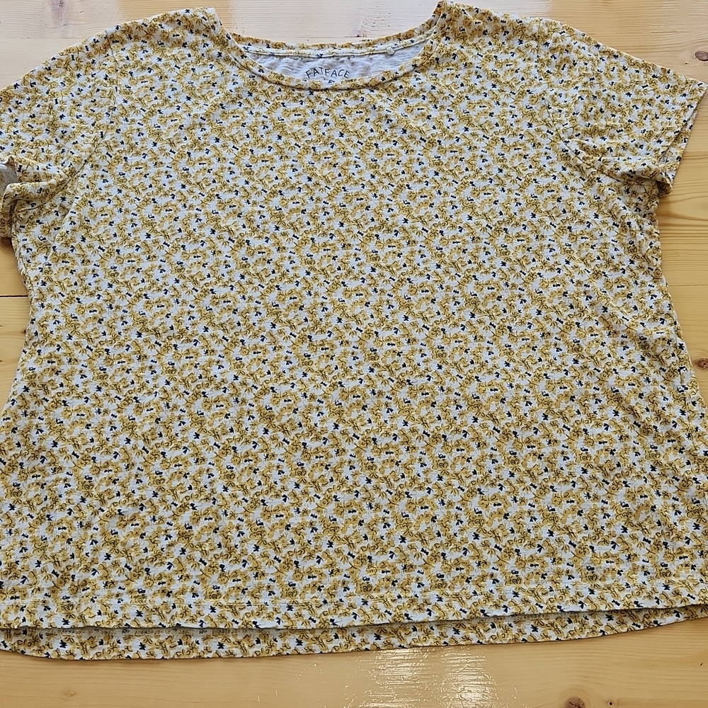 Fat Face Women's Cotton Floral T-Shirt Size 18 - Picture 9 of 12